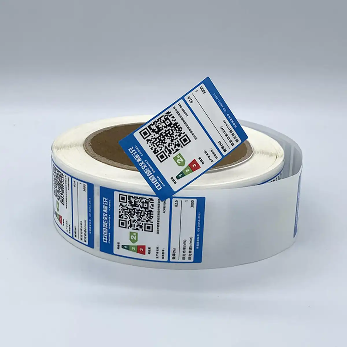 Durable identification label applied to industrial machinery